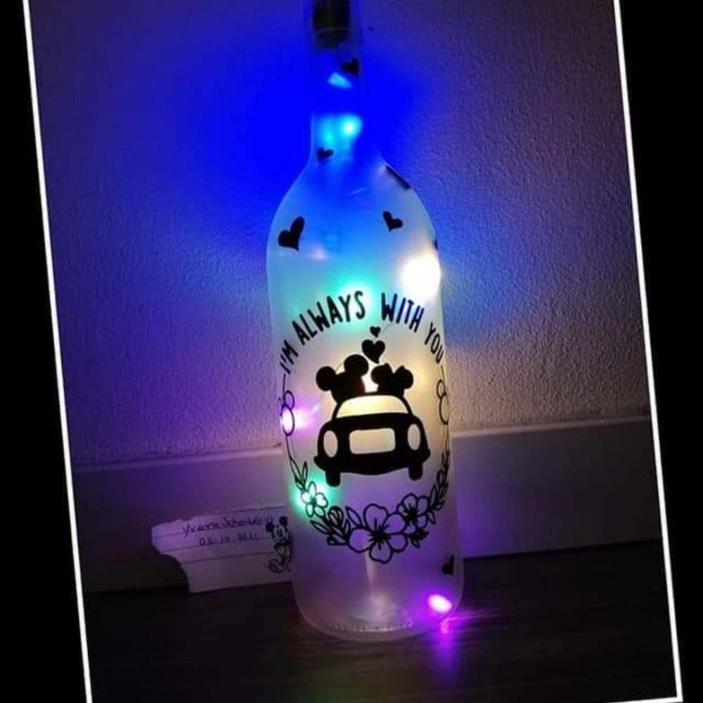 Iight up Wine bottle